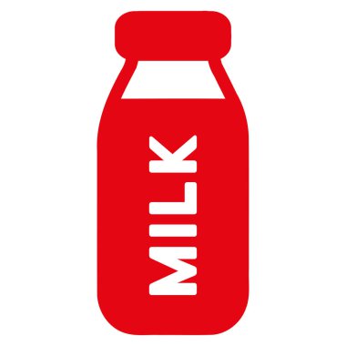 Süt Şişesi Düz Vektör Simgesi