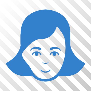 Bayan yüz vektör simgesi