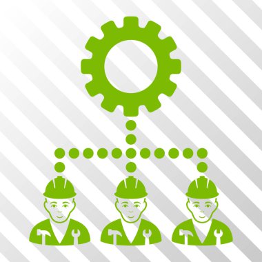 Servis personeli vektör simgesi