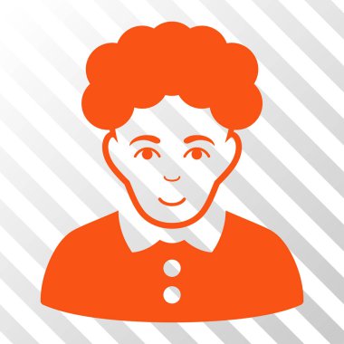 Esmer kadın vektör simgesi