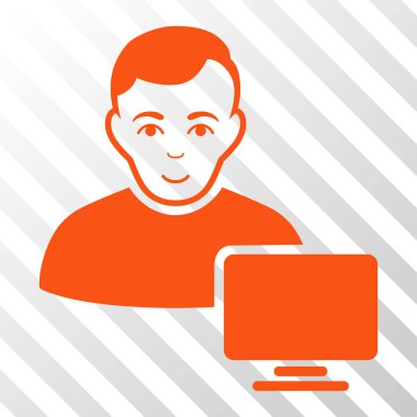 Bilgisayar yöneticisi vektör simgesi