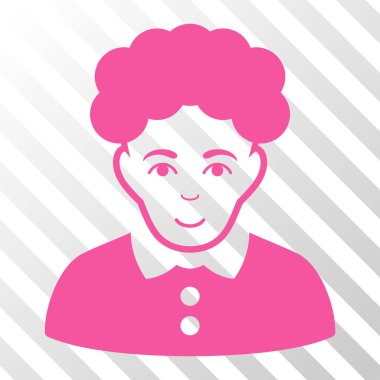 Esmer kadın vektör simgesi