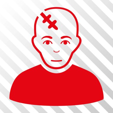 Kafası zarar vektör simgesi