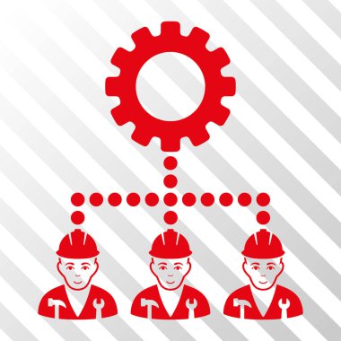 Servis personeli vektör simgesi