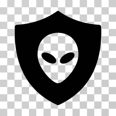 Uzaylı koruma vektör simgesi