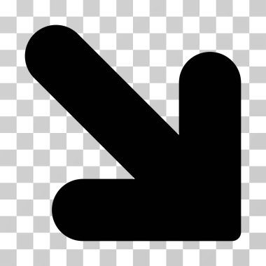 Doğru vektör simgesi aşağı ok