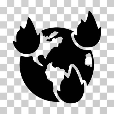 Dünya afetler vektör simgesi