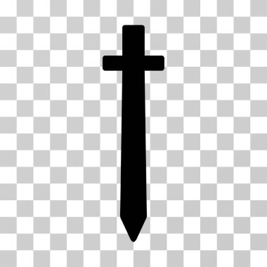 Sembolik kılıç vektör simgesi