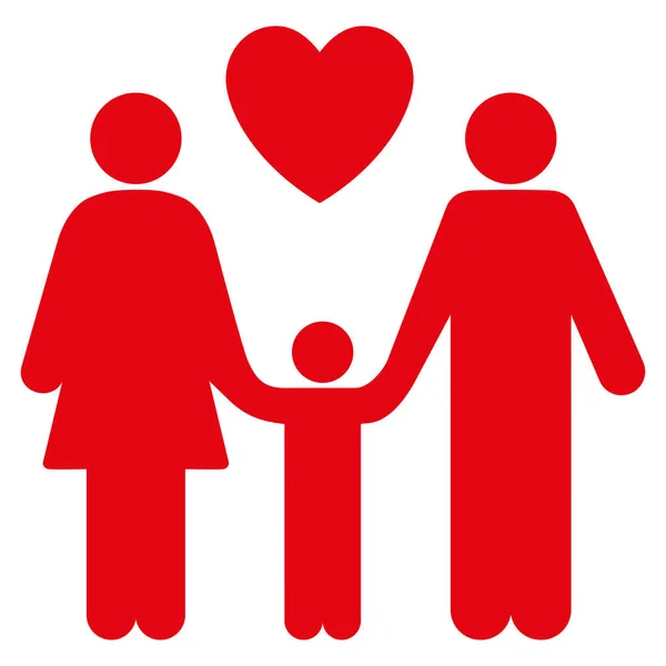 Family Love Flat Vector Icon — Stock Vector