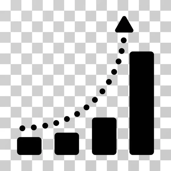 Барна піктограма тенденції діаграми Векторні — стоковий вектор