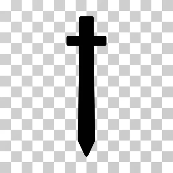 Ícone simbólico do vetor da espada — Vetor de Stock