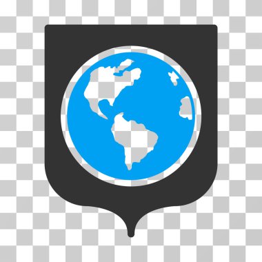 Dünya kalkan vektör simgesi