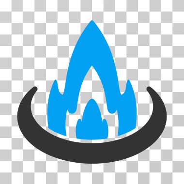 Yangın yeri vektör simgesi