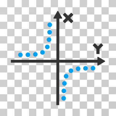 Hiperbol çizim vektör simgesi