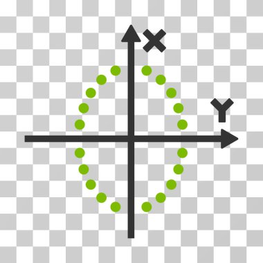 Elips çizim vektör simgesi