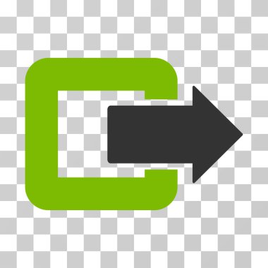 Kapı vektör simgesinden çık