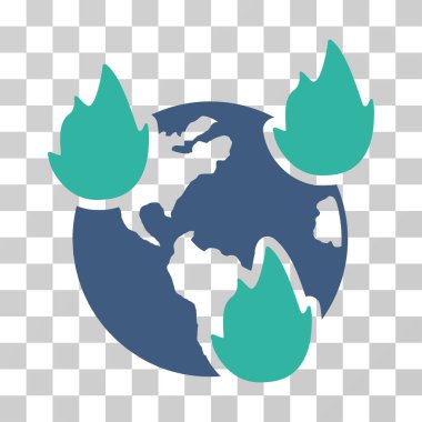 Dünya afetler vektör simgesi