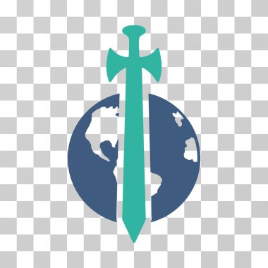 Dünya askeri koruma vektör simgesi