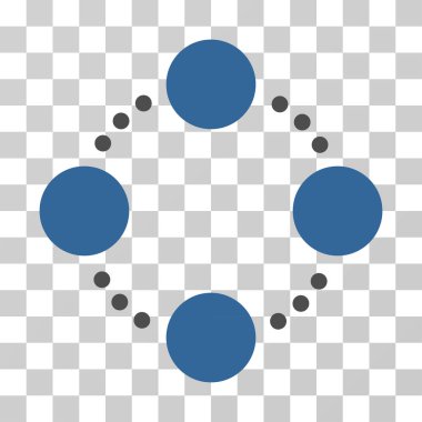 Dairesel ilişkiler vektör simgesi