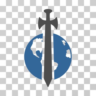 Dünya askeri koruma vektör simgesi