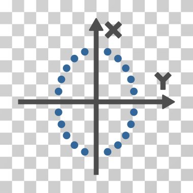 Elips çizim vektör simgesi