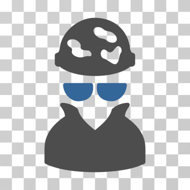 Benekli casus vektör simgesi