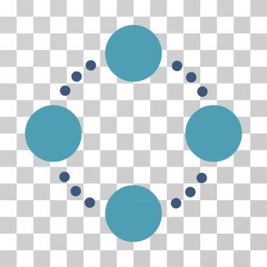 Dairesel ilişkiler vektör simgesi