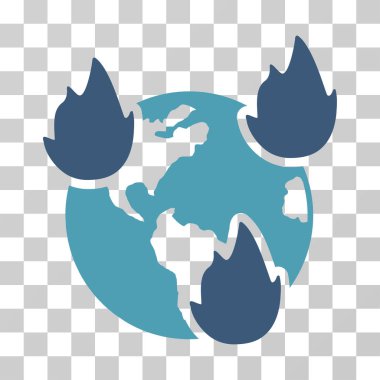 Dünya afetler vektör simgesi