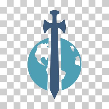 Dünya askeri koruma vektör simgesi