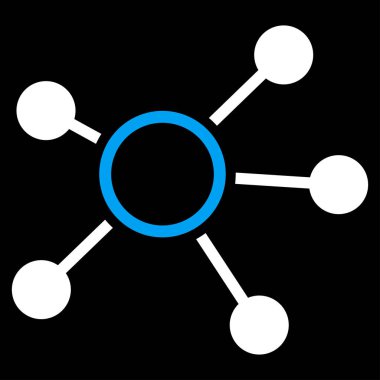 Bağlantıları düz vektör simgesi