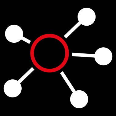 Bağlantıları düz vektör simgesi