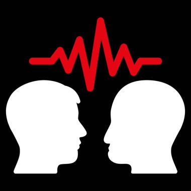 Kullanıcı iletişim sinyali düz vektör simgesi