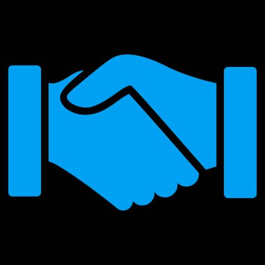 Satın alma el sıkışma düz vektör simgesi