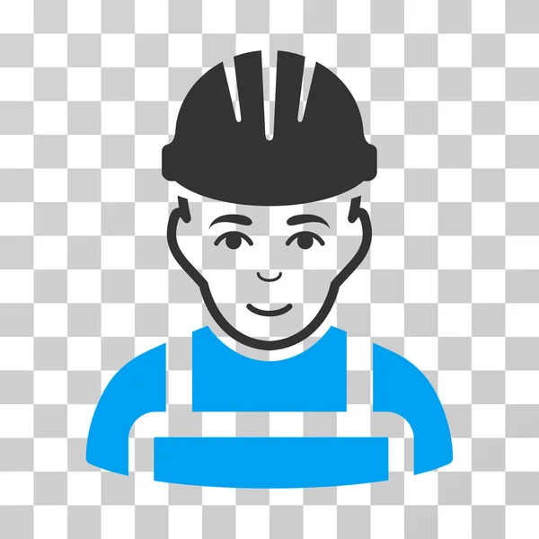 Happy Mechanic Vector Icon — Stock Vector