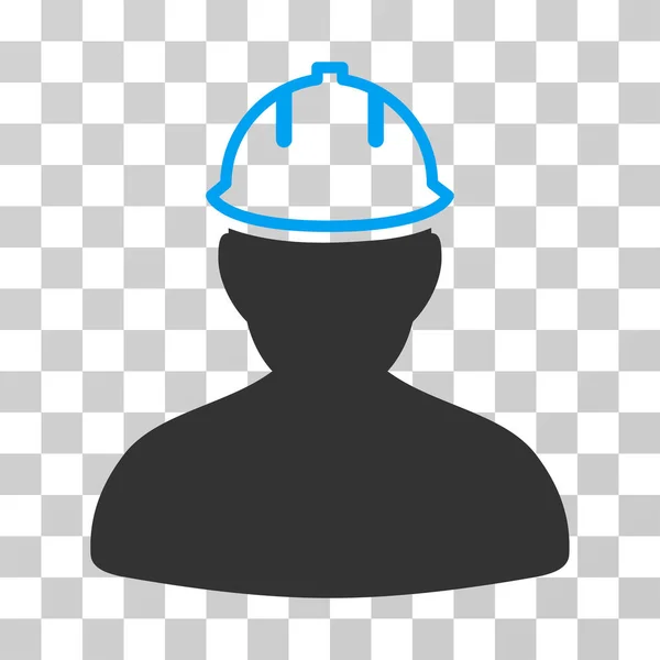 Icône vectorielle de personne en chapeau dur — Image vectorielle