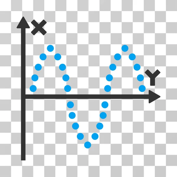 Sinusoide Plotvektorsymbole — Stockvektor