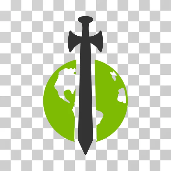 Векторная икона обороны Земли — стоковый вектор