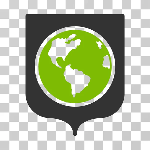 Earth Shield vektorové ikony — Stockový vektor