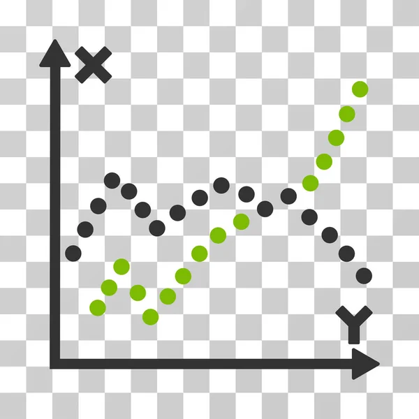 Funktioner Plot vektorikon – Stock-vektor