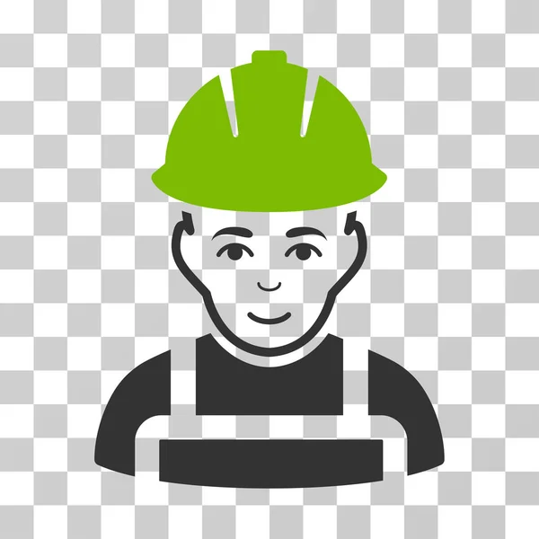 Glad Worker Vector Icon — Stock Vector