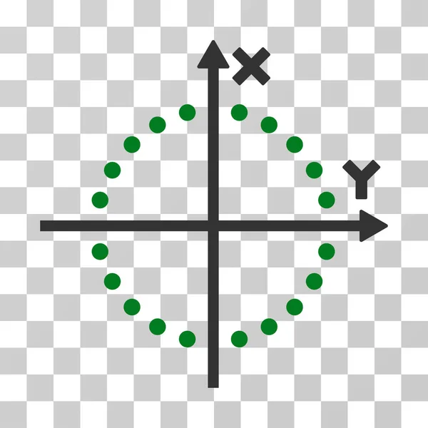 Cirkel Plot Vector Icon — Stockvector