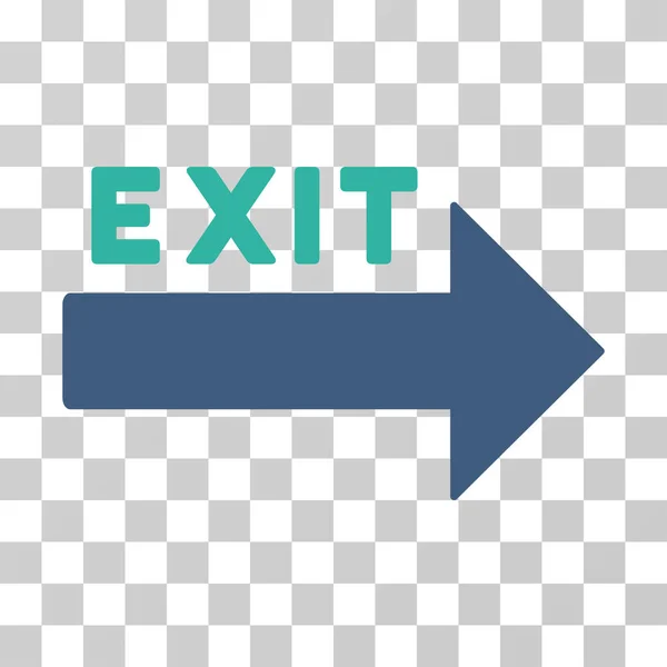 Exit Arrow Vector Icon — Stock Vector