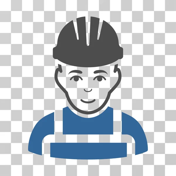 Happy Mechanic Vector Icon — Stock Vector