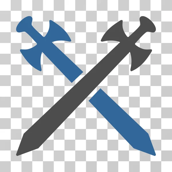 Středověké meče vektorové ikony — Stockový vektor
