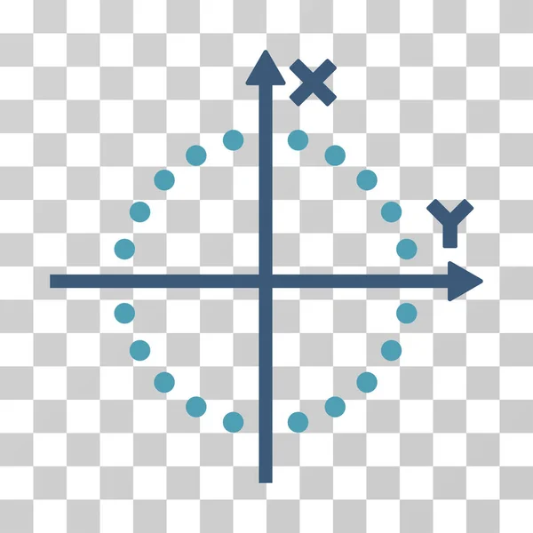 Cirkel Plot Vector Icon — Stockvector