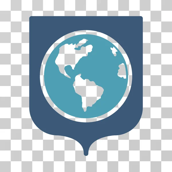Escudo de la Tierra Vector icono — Vector de stock