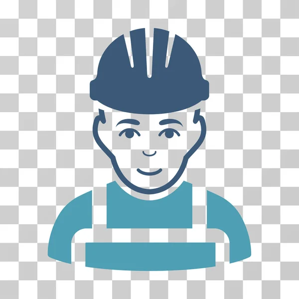 Happy Mechanic Vector Icon — Stock Vector