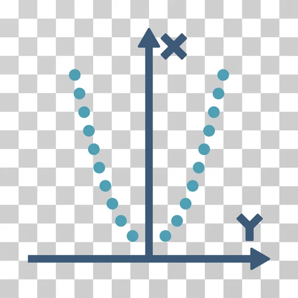 Ícone de vetor parabole trama —  Vetores de Stock