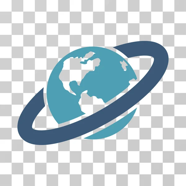 Icono de Vector Planeta Anillado — Vector de stock