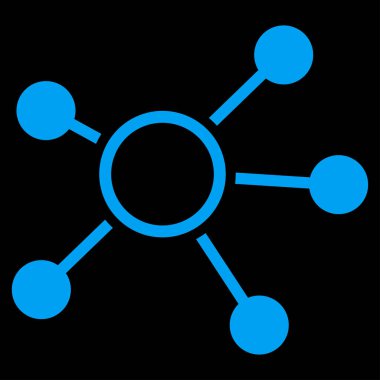 Bağlantıları düz vektör simgesi